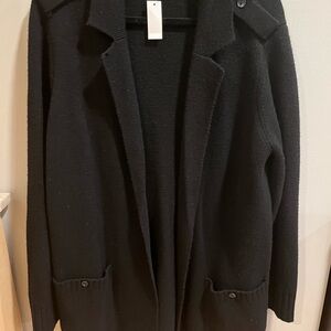Talbots Black Knit Blazer